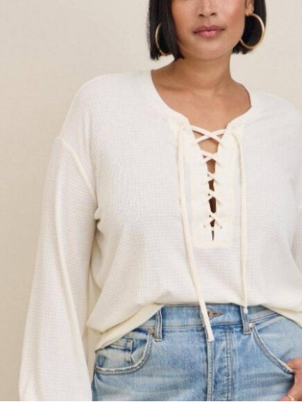 NWT Torrid Lace Up Top